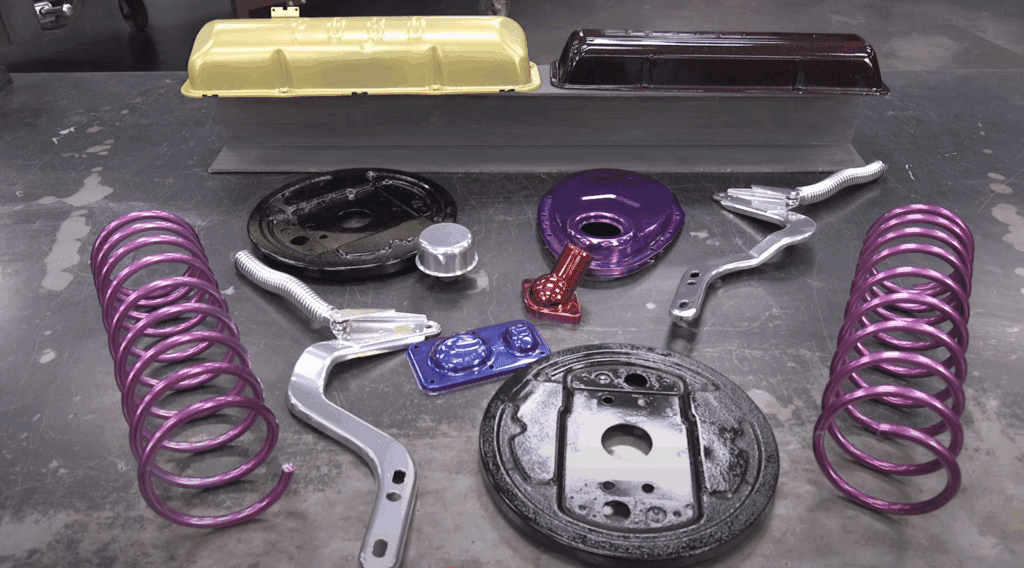powder coated auto parts